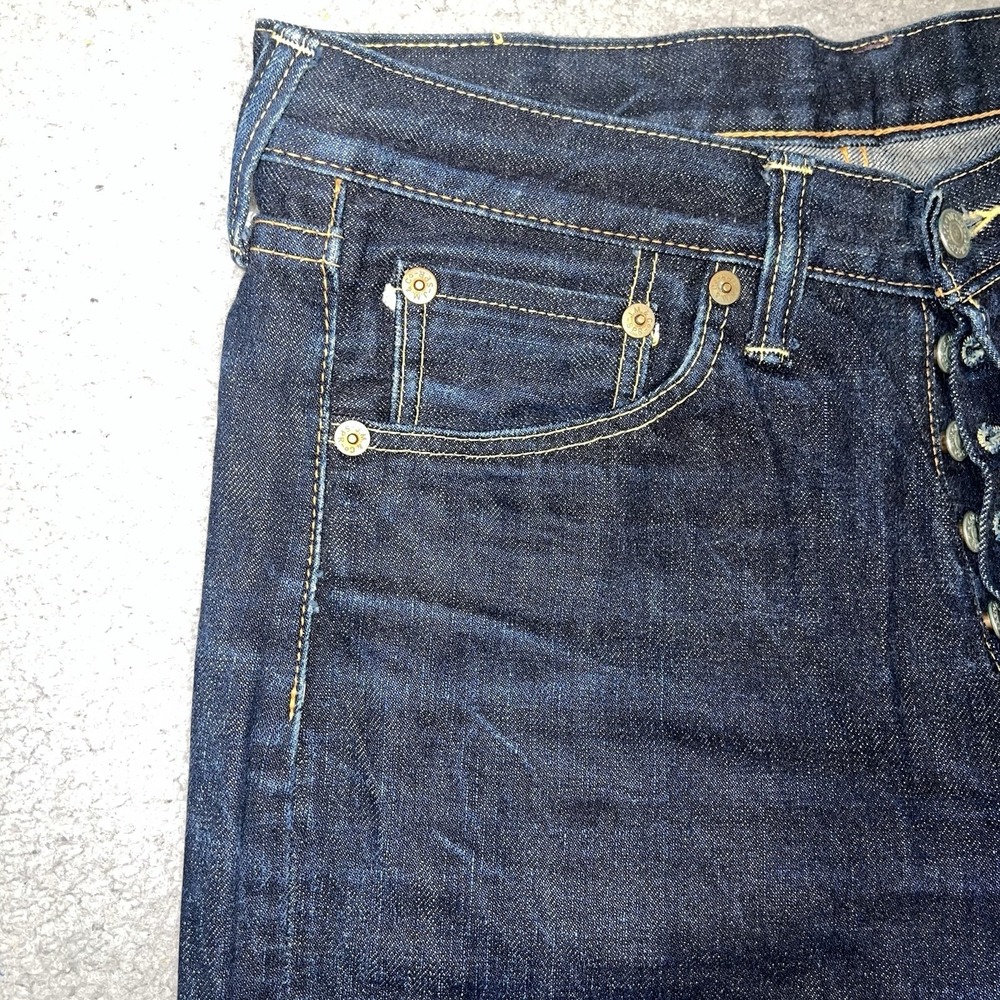 Real Joe McCoy 906 Selvedge Denim Jeans 31 x 36 (31 x 30) Indigo Made in Japan - Picture 6 of 16